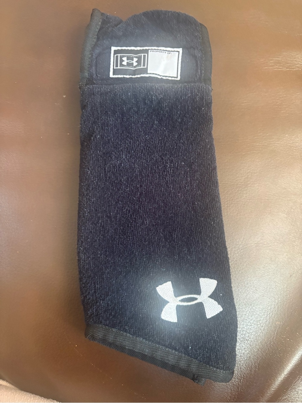Under Armour Black football towel